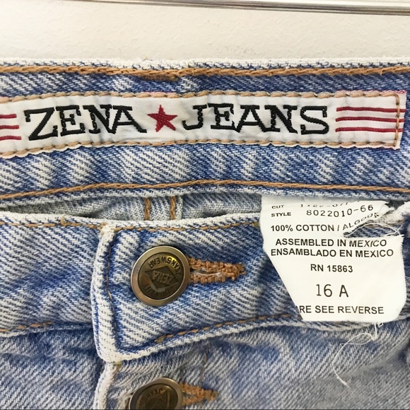 Vintage Zena high rise light wash loose mom taper - Picture 6 of 6